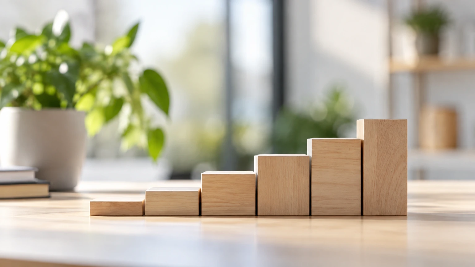 Blocs progressifs pour illustrer une méthode par étapes