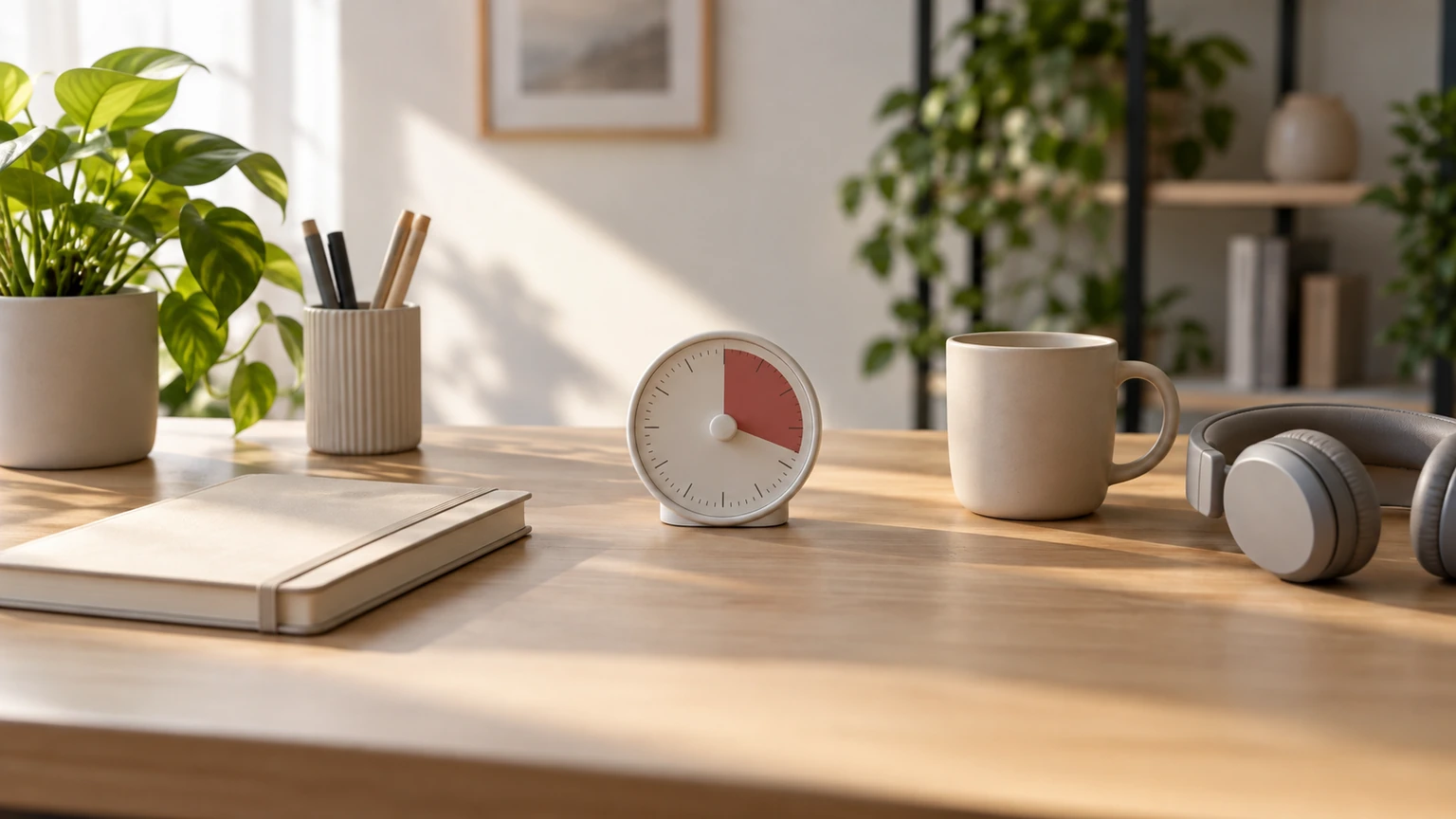 Bureau organisé pour illustrer la productivité